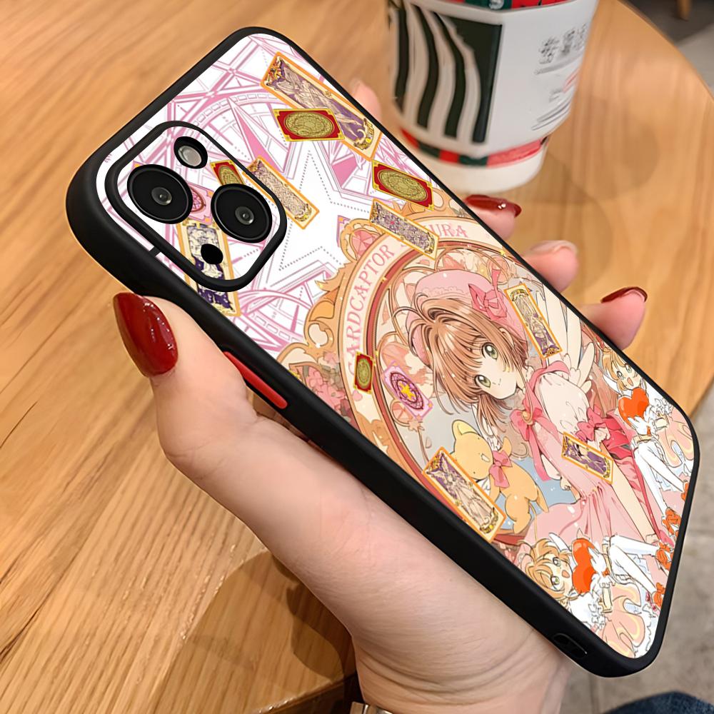 Чехол для телефона Cardcaptor Sakura для iPhone 17 16 15 Pro Max 14 Pro 1613 11 12 Mini Xs Xr Plus Se Матовая задняя крышка