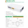 Источник бесперебойного питания ИБП USB5V DC9/12V POE24V для маршрутизаторов камер Резервная батарея для хранения энергии