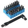 Hollow Security Screwdriver Bit Set Quick Release L-type Double-ended Ratchet Wrench  Repair