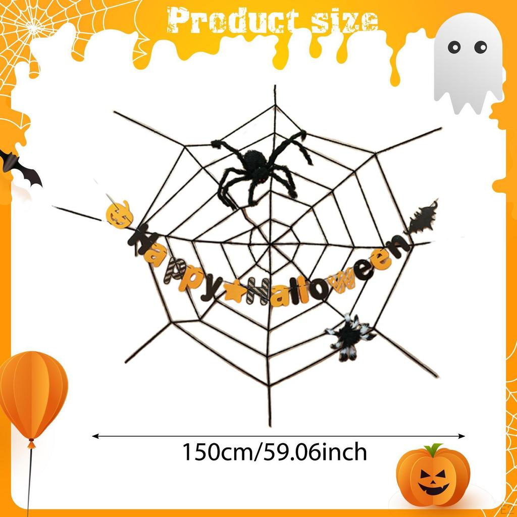 Halloween Spider Web Decoration Backdrop Versatile Creative Hanging Ornament Decor for