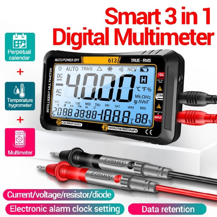 Ohmmeter Voltmeter with Backlit 4000 CountsDigital Multimeter Voltage Current Tester Multi Tester