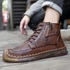 TUINANLE Осенние мужские ботинки Мартин большого размера, кожаные мужские короткие ботинки, трендовая мужская обувь