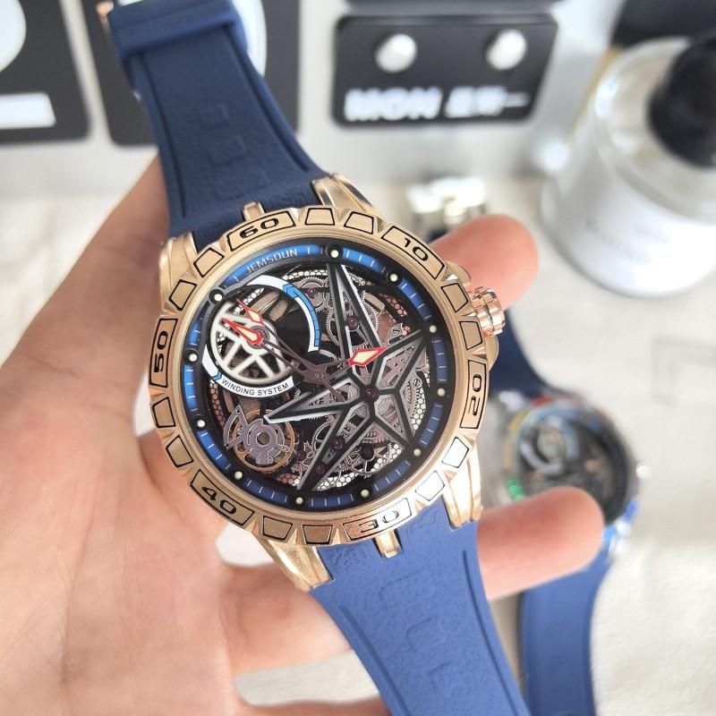 Couple Quartz Sports Watch Hollow Design Luminous Waterproof Silicone Strap Wristwatch Daily Wear