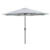 Шестиугольный стальной зонт - MARBUENO SUMMER - D300 см - Белый - 8 спиц - Складной и переносной - Купол каминного типа