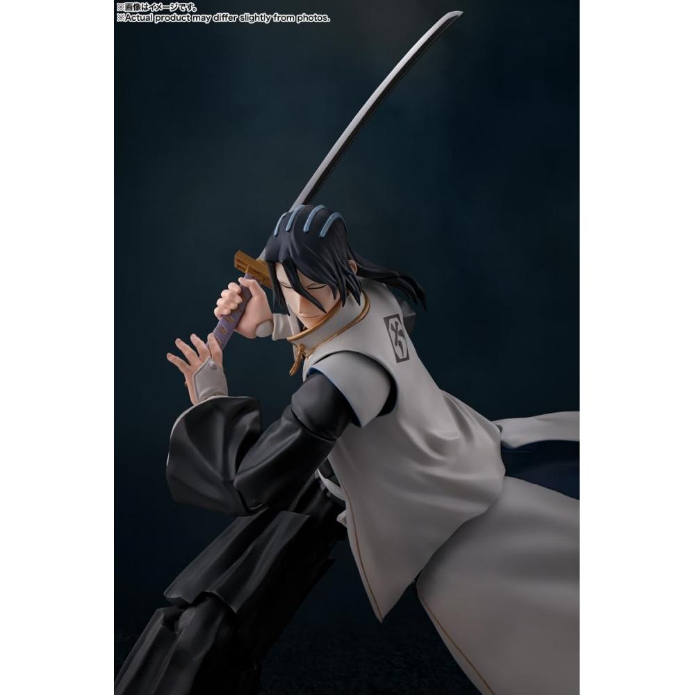 TAMASHII NATIONS SHFiguarts BLEACH Тысячелетняя кровавая война Курица Бьякуя Кучики Приблизительно. 155 мм подвижная фигурка из окрашенного АБС и ПВХ пластика
