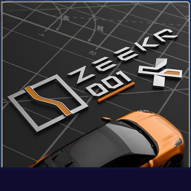 AAXT1 Для ZEEKR 001/X/007/7X Zeekr001 Модификация значка автомобиля Черненые задние логотипы Спортивные модифицированные буквы