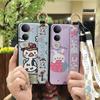 Soft Case Dirt-resistant Phone Case For VIVO V50 Lite 5G Global Anti-knock Waterproof Durable Wristband Kickstand Cute