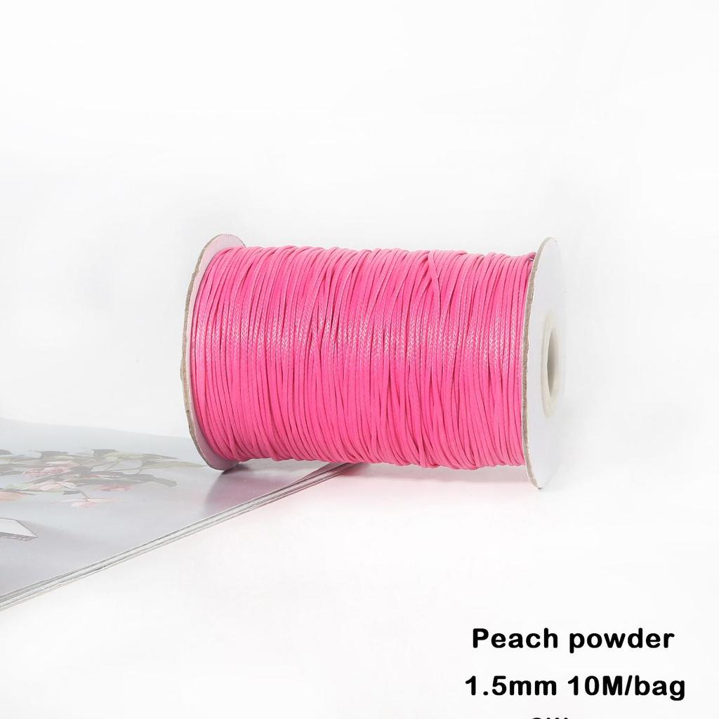 Разноцветные вощеные хлопковые шнуры для макраме, ювелирные бусины, изготовление ювелирных изделий своими руками