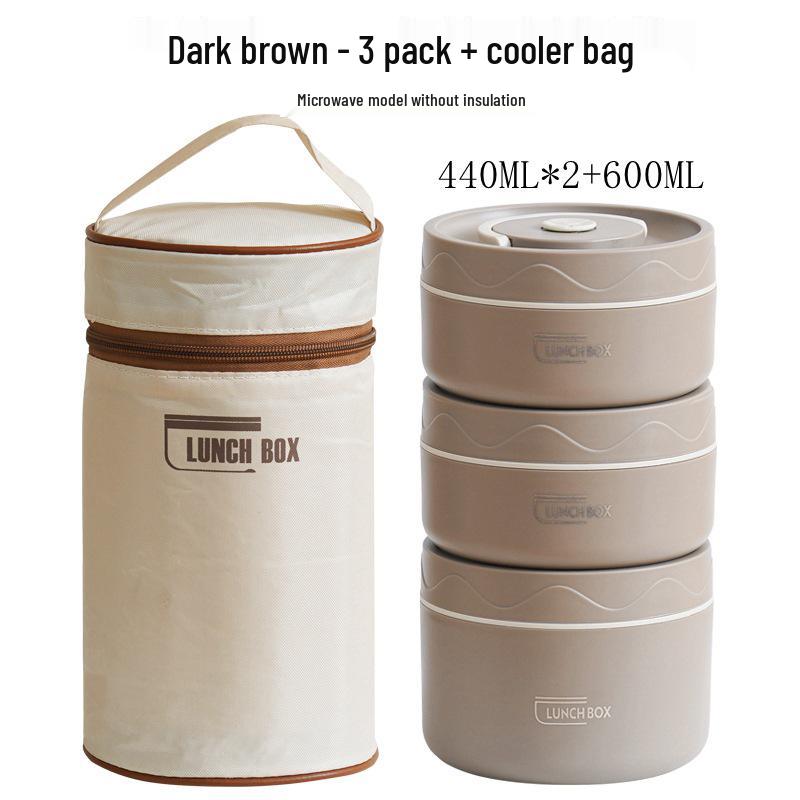 316L Stainless Steel Insulated Bento Lunch Box - Microwaveable & Portable for Office Workers & Students