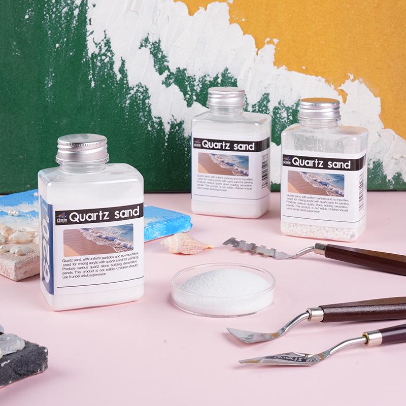Белый кварцевый песок акриловый пигмент: Тонкие минеральные гранулы для красок ручной работы