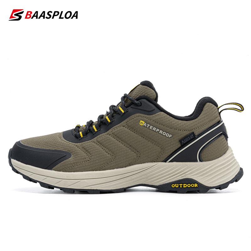 BAASPLOA Man Hiking Shoes Wear-Resistant Sneakers Non-slip Men Outdoor Sneaker Waterproof Light Male Walking Shoes Comforty 2022