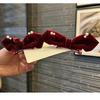 Красные 3D Заколки-Банты для Девочек - Милые и Универсальные Новогодние Аксессуары