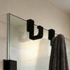 2Pcs Shower Door Hooks Bathroom Towel Hooks Bath Robe Hanger Hooks for 8mm Thick Frameless Glass Shower