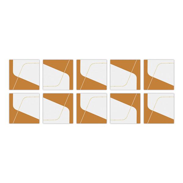 PVC Self-adhesive Sticker Waterproof DIY Tile Sticker Furniture Bathroom Kitchen Wall Stickers Removable Tile Stickers