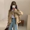 Korean-Style Casual Loose Petite Trench Coat - Trendy Women's Short Jacket for Spring & Autumn 2025