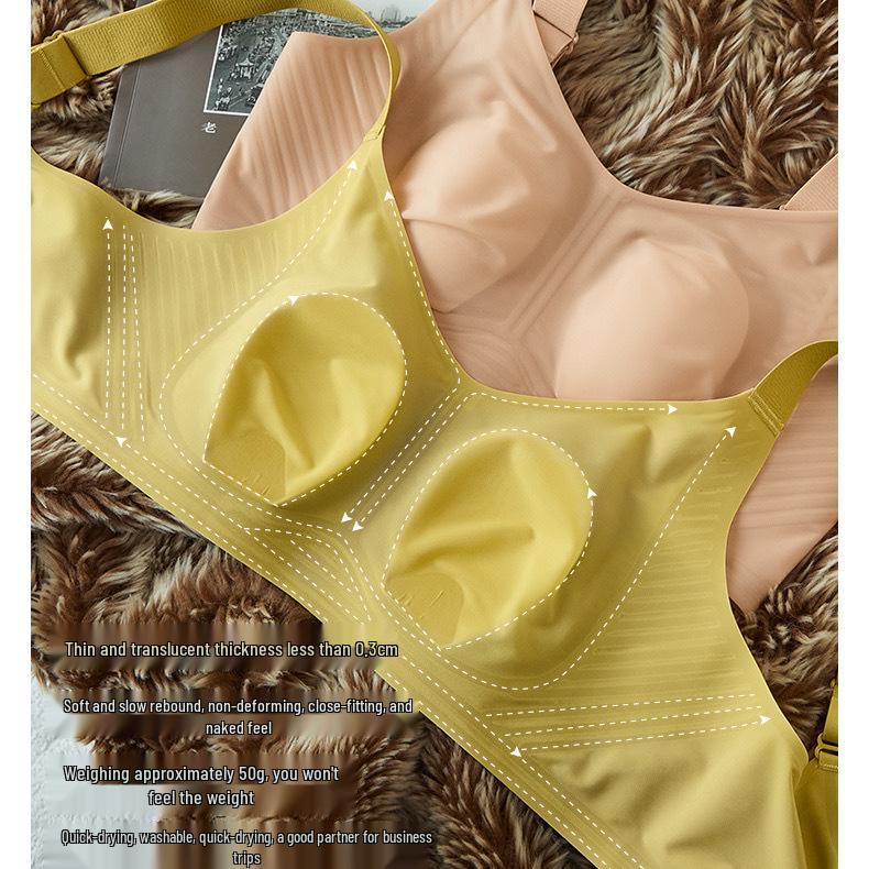 Women's Bust Minimizer: Ultra-Thin Support, Anti-Sag Seamless Cool Full Cup Bra for Summer