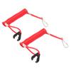 2PCS Marine Outboard Emergency Kill Switch Safety Lanyard 150cm59in Replacement for Yamaha Engine