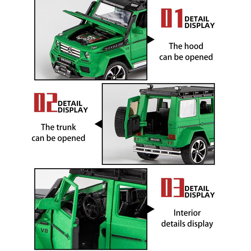 Масштаб 1/32 Benz G550, литая под давлением модель автомобиля, игрушечный автомобиль с откатным механизмом, звуком и светом для детей, коллекция подарков для мальчиков и девочек