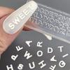 Силиконовая форма с 3D буквами от A до Z и цифрами от 0 до 9, 26 алфавитных форм для нейл-арта и смолы для DIY-аксессуаров для ногтей