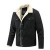 Men's Corduroy Fleece-Lined Jacket - Autumn/Winter 2025 Trendy Casual Outerwear.