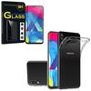 Case and Screen Protector - VCOMP - Samsung Galaxy M10 - UltraSlim - Transparent - Tempered Glass