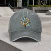 Retro Nautical Compass Washed Baseball Cap Unisex Adjustable Duckbill Hat for Outdoor Sports Daily Wear Vacations