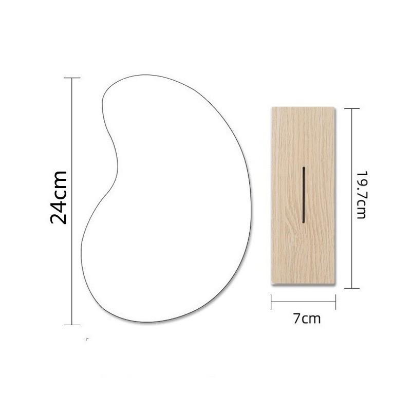 Irregular Acrylic Concave Makeup Mirror - Decorative Photo Prop