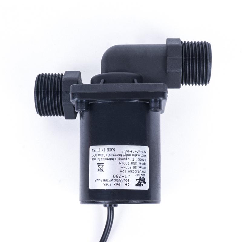 Бесщеточный водяной насос постоянного тока 12 В 24 В Бесшумный циркуляционный насос для душа на солнечной энергии IP68