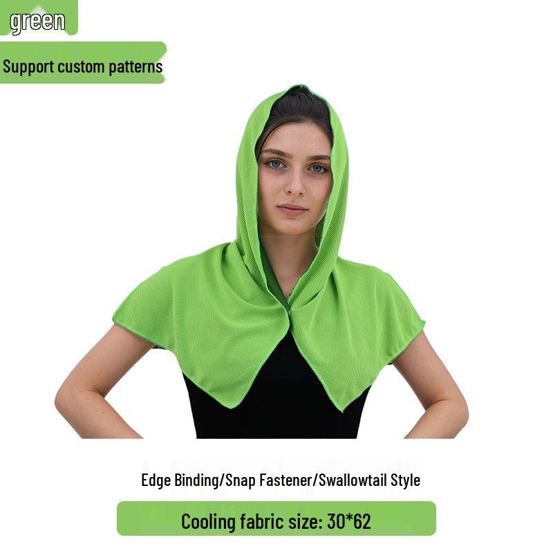 Cooling Headband Towel - Quick-Drying, Sweat-Absorbent with Button, for Men & Women, Outdoor Use, Patterned Ice Towel