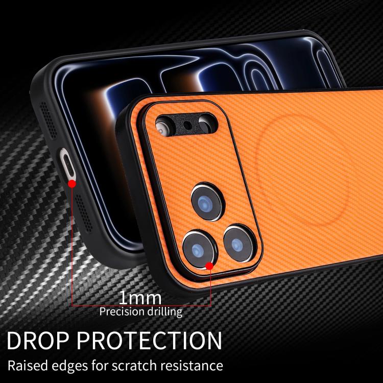 Precise-Cutout Carbon-Fiber-Texture Vegan-Leather Phone Case For Motorola Edge 50 Fusion 5G, PU TPU Anti-Scratch Lightweight Protective Cover
