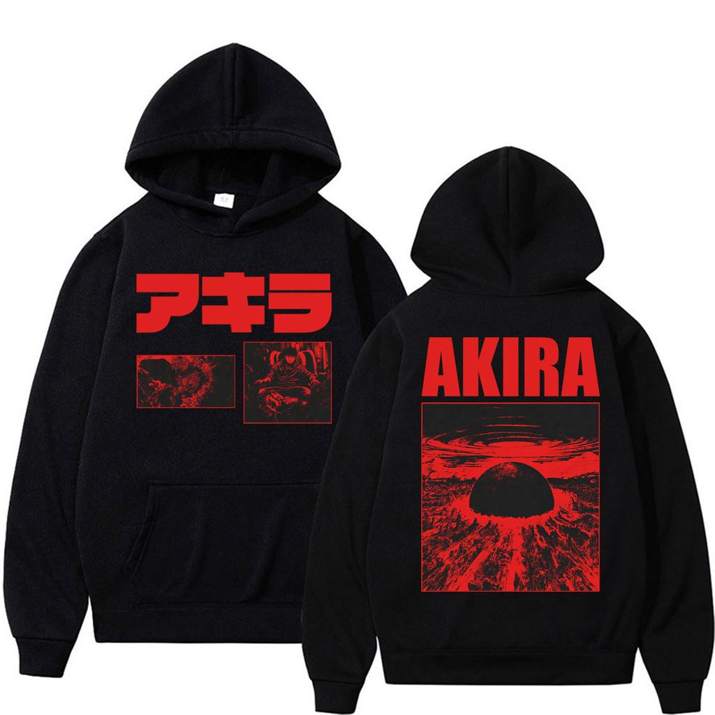 Japan Movie Anime Akira Science Fiction Shotaro Kaneda Hoodies Men Women Harajuku Manga Tracksuit Fleece Oversized Sportwear Y2k Tops