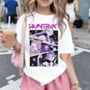 Детская Kpop футболка с рисунком Охотник на демонов в стиле Харадзюку, крутая детская футболка, летний топ