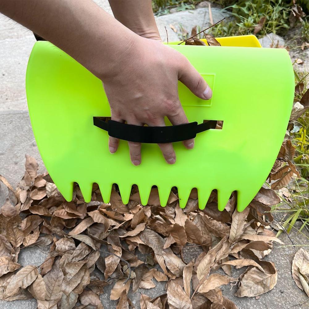 2PCS Handheld Design Leaf Grabber Set Plastic Material Hand Rake Claws Lawn Cleanup