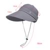 Long Brim Sun Visors for Women Removable Empty Top Baseball Caps Outdoor Cycling Hiking UV Protection Sunshade Travel Beach Hats