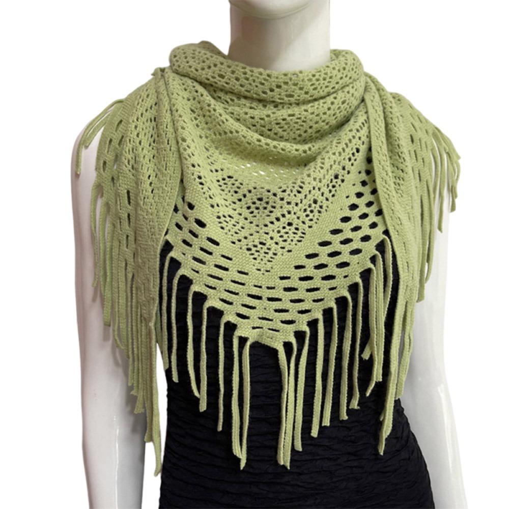 Windproof Thermal Neck Warmer Bib Temperament Cardigan Triangle Scarves Shawl Women Lady Girl