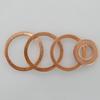 M5 M6 M8 M10 M12 M14 M16 M18 M20 M22 M24 Solid Pure Copper Oil Plugs Washer O-Ring Gasket Motorcycle Sump Flat Sealing Spacers Oil Drain Plugs 3