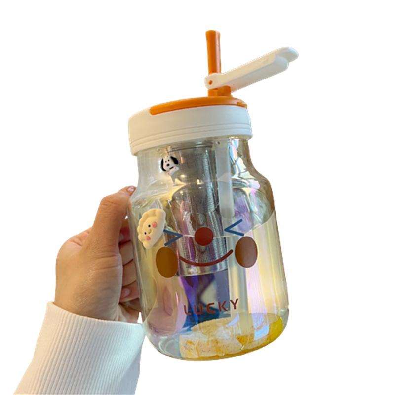 Versatile Glass Mug For All Occasions High Temperature Resistance Sealed Lid Suitable For Gifting