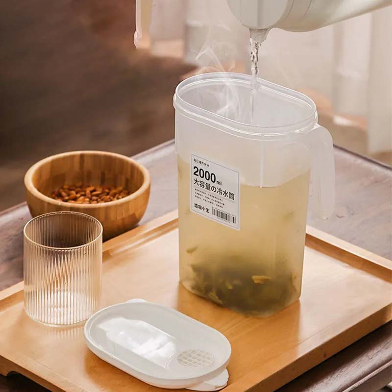 Cool Water Kettle Large-capacity Refrigerator Household Water Pot Anti-fall High Temperature Resistant Teapot Juice Drink Lemon Fruit Cup Pitcher Jug