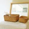 Корзина для фруктов из соломы, сухоцветов, ротанговая коробка, органайзер для наушников и конфет, полезная корзина для хранения, Cesto Panier De Rangement