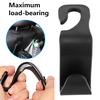 2pcs Car Seat Back Headrest Holder Hook for Bag Coat Organizer Holder Universal