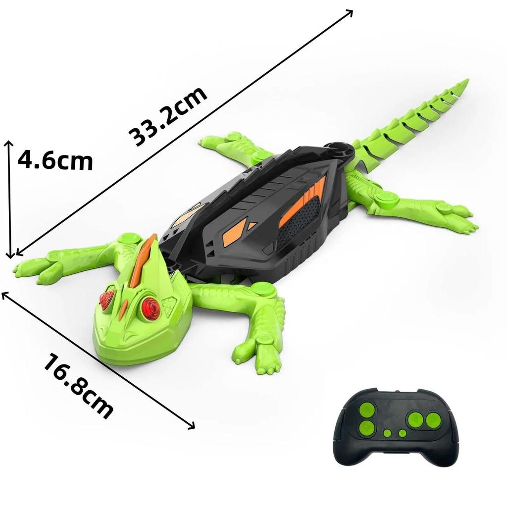 Electric Remote Control Wall Climbing Toy Intelligent Charging Wall Climbing Gecko Simulated Animal Model Crafts Christmas Gift