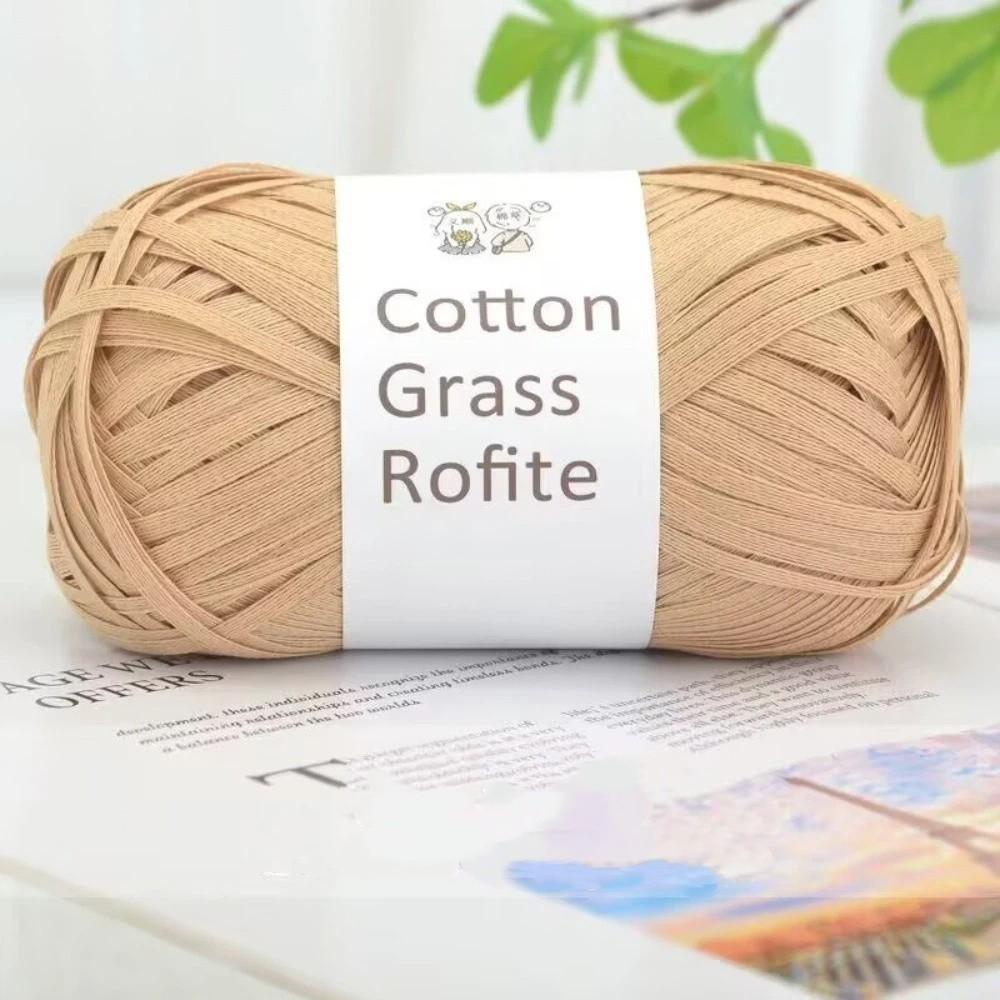 Сделай сам Рафия Соломенная Пряжа Ручное Вязание Крючком Бумажные Нити Новая Пряжа Рафия Вязание