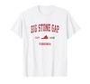 Футболка Big Stone Gap Virginia VA Vintage Sports Design с красным принтом