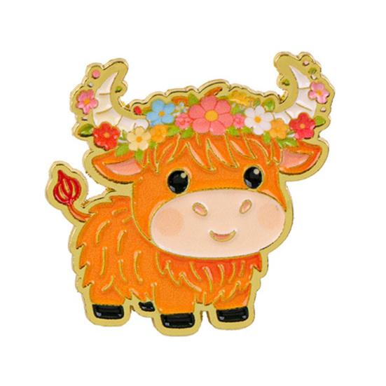 Brooch Pin, Animal Flower Design Brooch Fastener, Buckle-Type Fixing Pins, Enamel Paint Stable Buckle Pins for Backpacks And Hoods