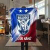 Custom Name Footscray Bulldogs Flannel Blanket, High quality Comfortable for All Seasons, Home Decor, Warmth and Comfort