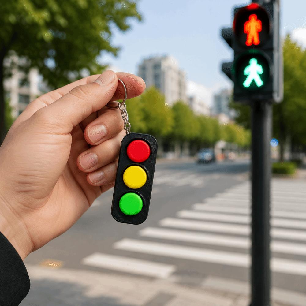 Lightweight Mini Fidget Toy 3D Printed Traffic Light Fidget Toy Gift For Teens