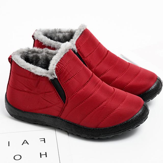 Men Shoes Sneakers Breathable Boots Men Winter Snow Boots Casual Men Winter Boots Ankle Sneakers Furry Warm Male Shoe Work Shoes