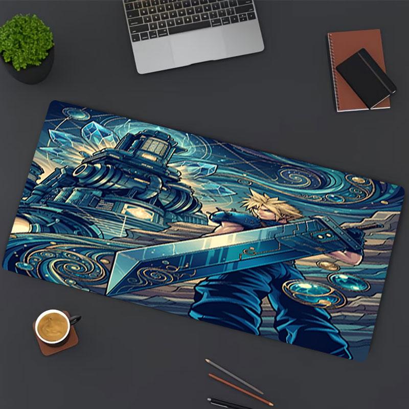 Final Fantasy Print Mouse Pad, for Keyboard Pad Laptop PC Mat for Office Home Use, Desk Decor, Perfect Birthday Gift for Gamers