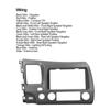 10 дюймов для Honda CIVIC 2006-2011 автомобильное радио Android стерео GPS MP5 плеер панель корпус рамка 2 Din головное устройство лицевая панель приборная панель крышка
