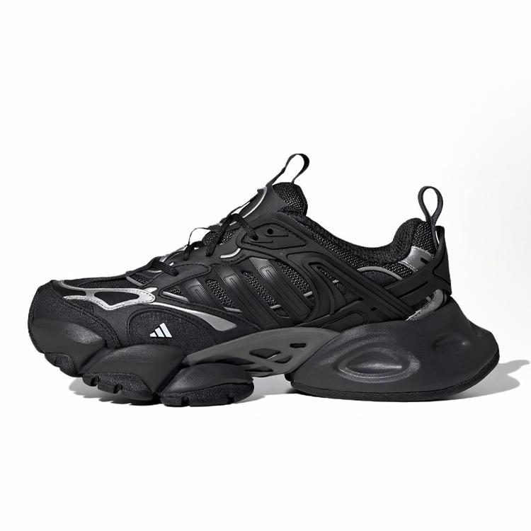 adidas XLG RUNNER DELUXE Нескользящие, Дышащие и Быстросохнущие Низкие Повседневные Кроссовки Унисекс Черные IH0070(Команда862--)